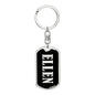 Ellen v02 - Luxury Dog Tag Keychain