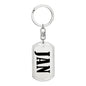 Jan v01 - Luxury Dog Tag Keychain