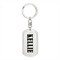 Kellie v01 - Luxury Dog Tag Keychain
