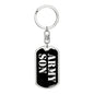 Army Son v2 - Luxury Dog Tag Keychain