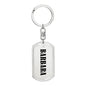 Barbara v01 - Luxury Dog Tag Keychain