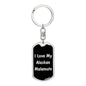 Love My Alaskan Malamute v5 - Luxury Dog Tag Keychain