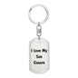 Love My Sun Conure - Luxury Dog Tag Keychain