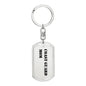 Coast Guard Mom - Luxury Dog Tag Keychain