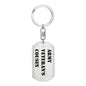 Army Veteran's Cousin - Luxury Dog Tag Keychain