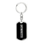 Antoinette v02 - Luxury Dog Tag Keychain