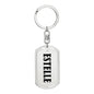 Estelle v01 - Luxury Dog Tag Keychain