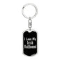 Love My Irish Wolfhound v2 - Luxury Dog Tag Keychain
