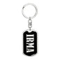 Irma v02 - Luxury Dog Tag Keychain