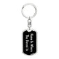Borzoi's Home v2 - Luxury Dog Tag Keychain