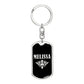 Melissa v02a - Luxury Dog Tag Keychain