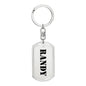 Randy - Luxury Dog Tag Keychain