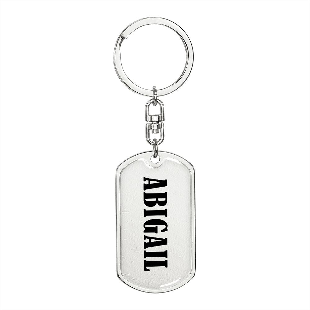 Abigail v01 - Luxury Dog Tag Keychain