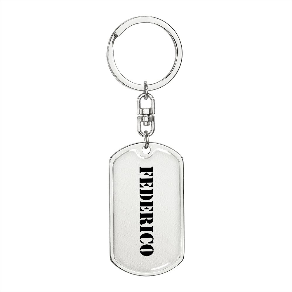 Federico - Luxury Dog Tag Keychain