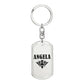 Angela v01a - Luxury Dog Tag Keychain