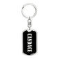 Candace v02 - Luxury Dog Tag Keychain