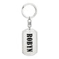 Robyn v01 - Luxury Dog Tag Keychain