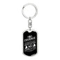 Courage - Luxury Dog Tag Keychain
