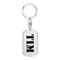 Tim - Luxury Dog Tag Keychain