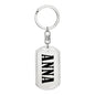 Anna v01 - Luxury Dog Tag Keychain