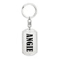 Angie v01 - Luxury Dog Tag Keychain