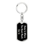Black Mouth Cur's Home v2 - Luxury Dog Tag Keychain
