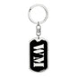 Wm v3 - Luxury Dog Tag Keychain