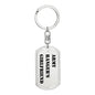 Army Ranger's Girlfriend - Luxury Dog Tag Keychain
