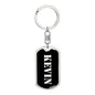 Kevin v3 - Luxury Dog Tag Keychain