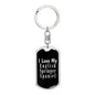 Love My English Springer Spaniel v2 - Luxury Dog Tag Keychain