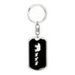 Mama Bear With 3 Cubs v2 - Luxury Dog Tag Keychain