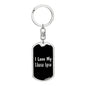 Love My Lhasa Apso v2 - Luxury Dog Tag Keychain