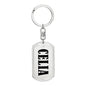 Celia v01 - Luxury Dog Tag Keychain