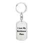 Love My Bristlenose Pleco - Luxury Dog Tag Keychain