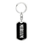 Miriam v02 - Luxury Dog Tag Keychain