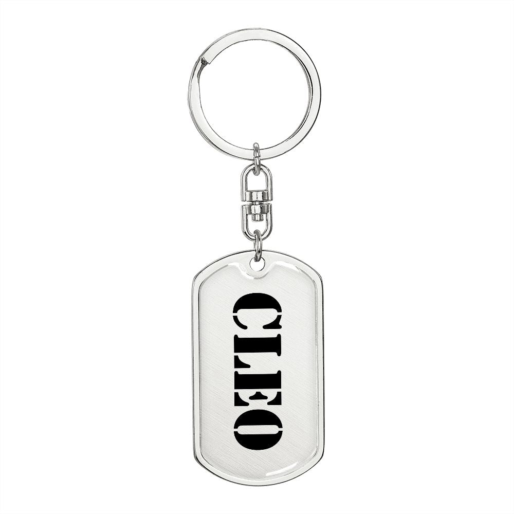 Cleo - Luxury Dog Tag Keychain