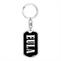Eula v02 - Luxury Dog Tag Keychain