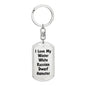 Love My Winter White Russian Dwarf Hamster - Luxury Dog Tag Keychain