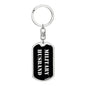 Military Husband v2 - Luxury Dog Tag Keychain
