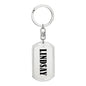Lindsay v01 - Luxury Dog Tag Keychain