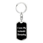 Love My Icelandic Sheepdog v5 - Luxury Dog Tag Keychain