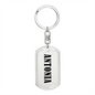 Antonia v01 - Luxury Dog Tag Keychain
