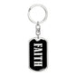 Faith v02 - Luxury Dog Tag Keychain