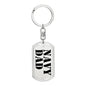 Navy Dad - Luxury Dog Tag Keychain