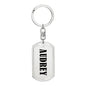 Audrey v01 - Luxury Dog Tag Keychain