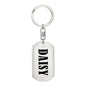 Daisy v01 - Luxury Dog Tag Keychain