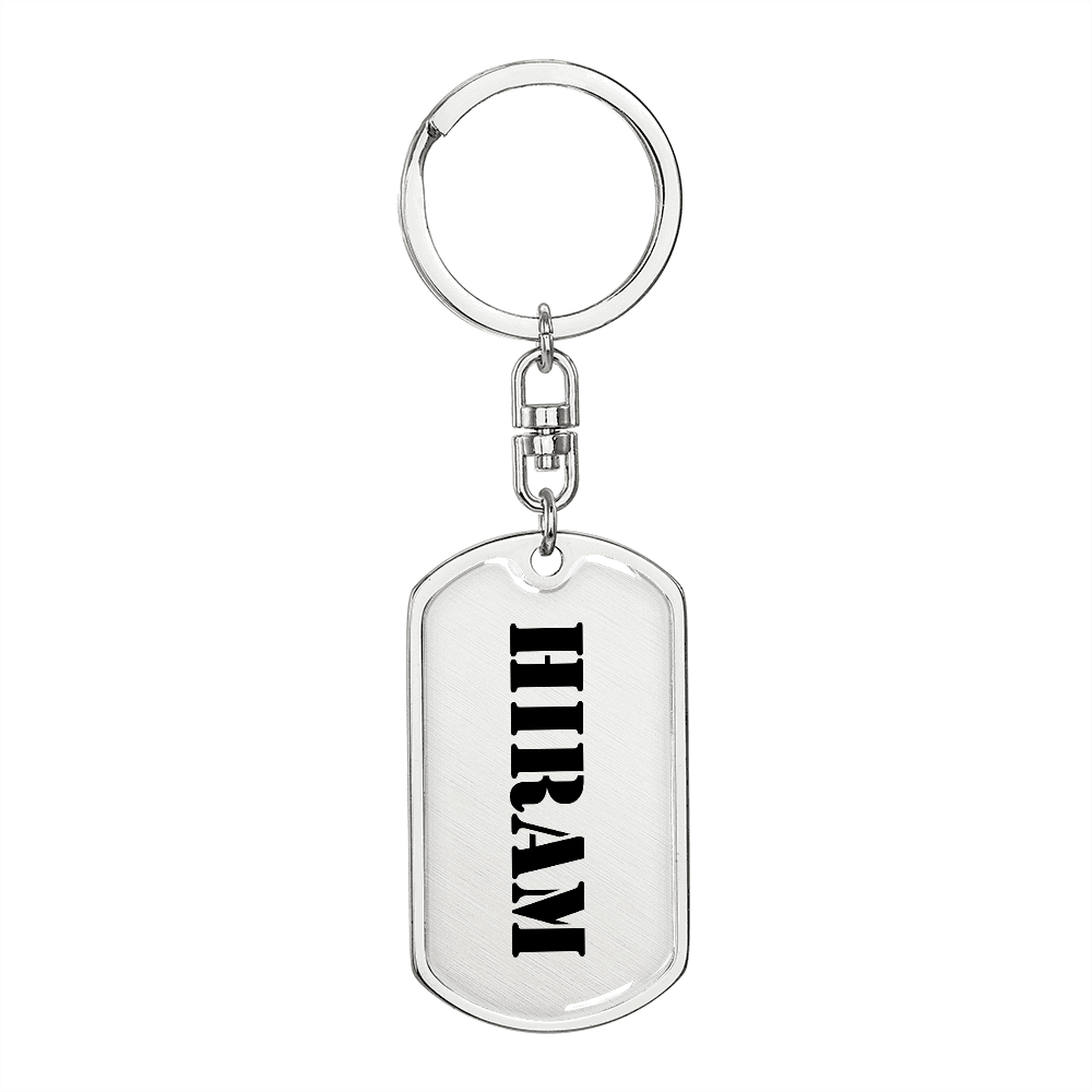 Hiram - Luxury Dog Tag Keychain