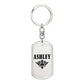 Ashley v01a - Luxury Dog Tag Keychain