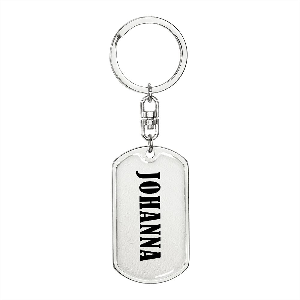 Johanna v01 - Luxury Dog Tag Keychain
