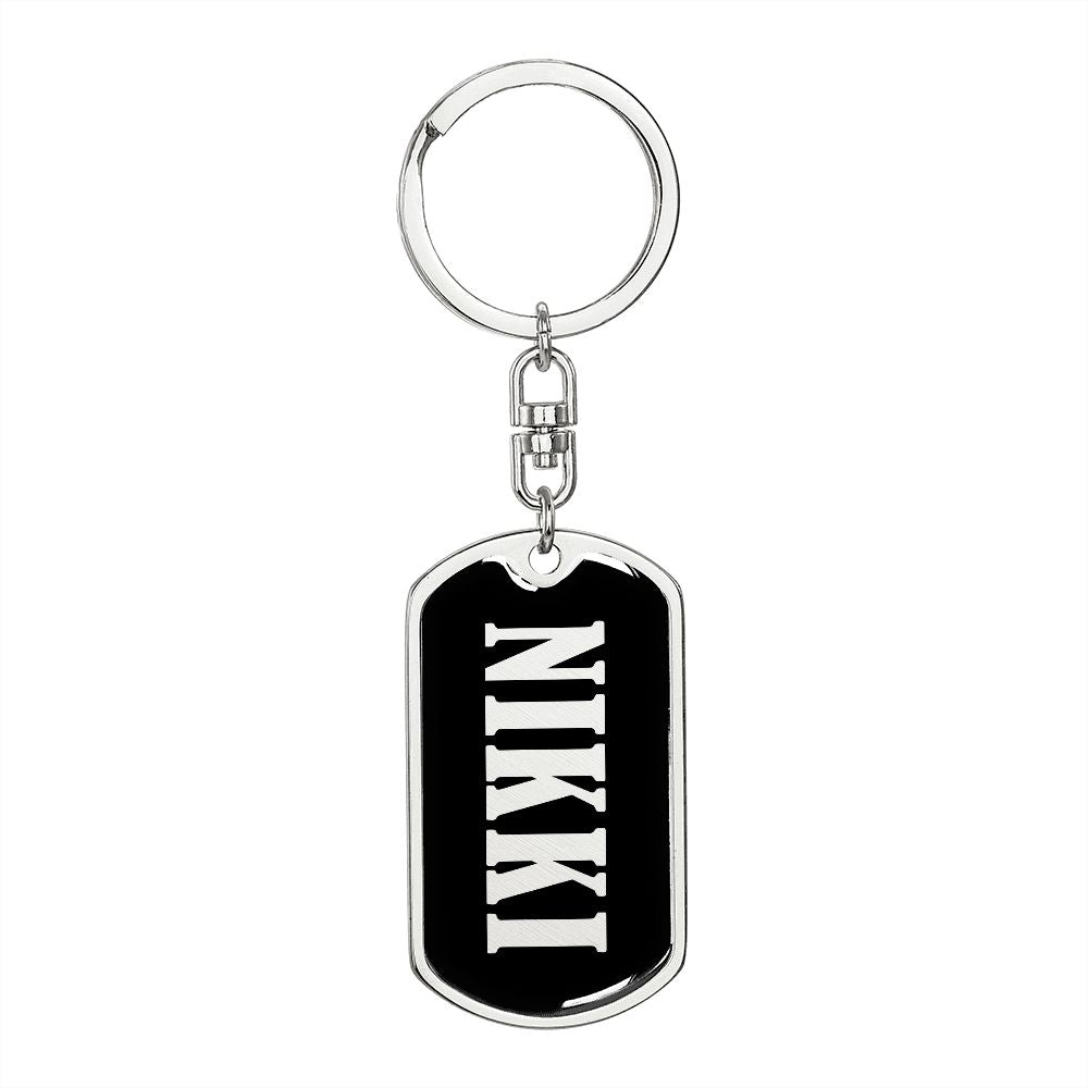 Nikki v02 - Luxury Dog Tag Keychain